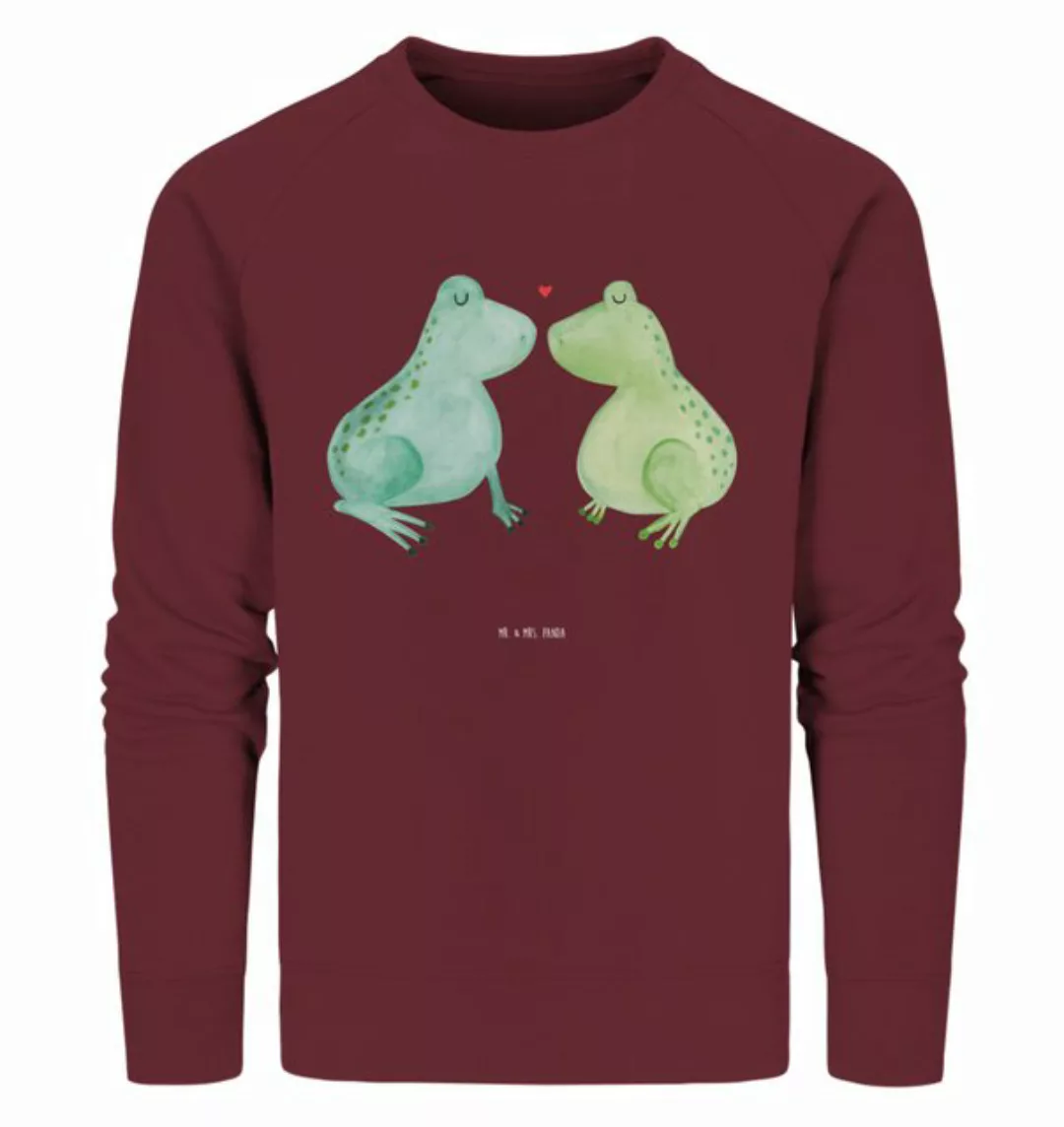 Mr. & Mrs. Panda Longpullover Größe XXL Frosch Liebe - Burgundy - Geschenk, günstig online kaufen