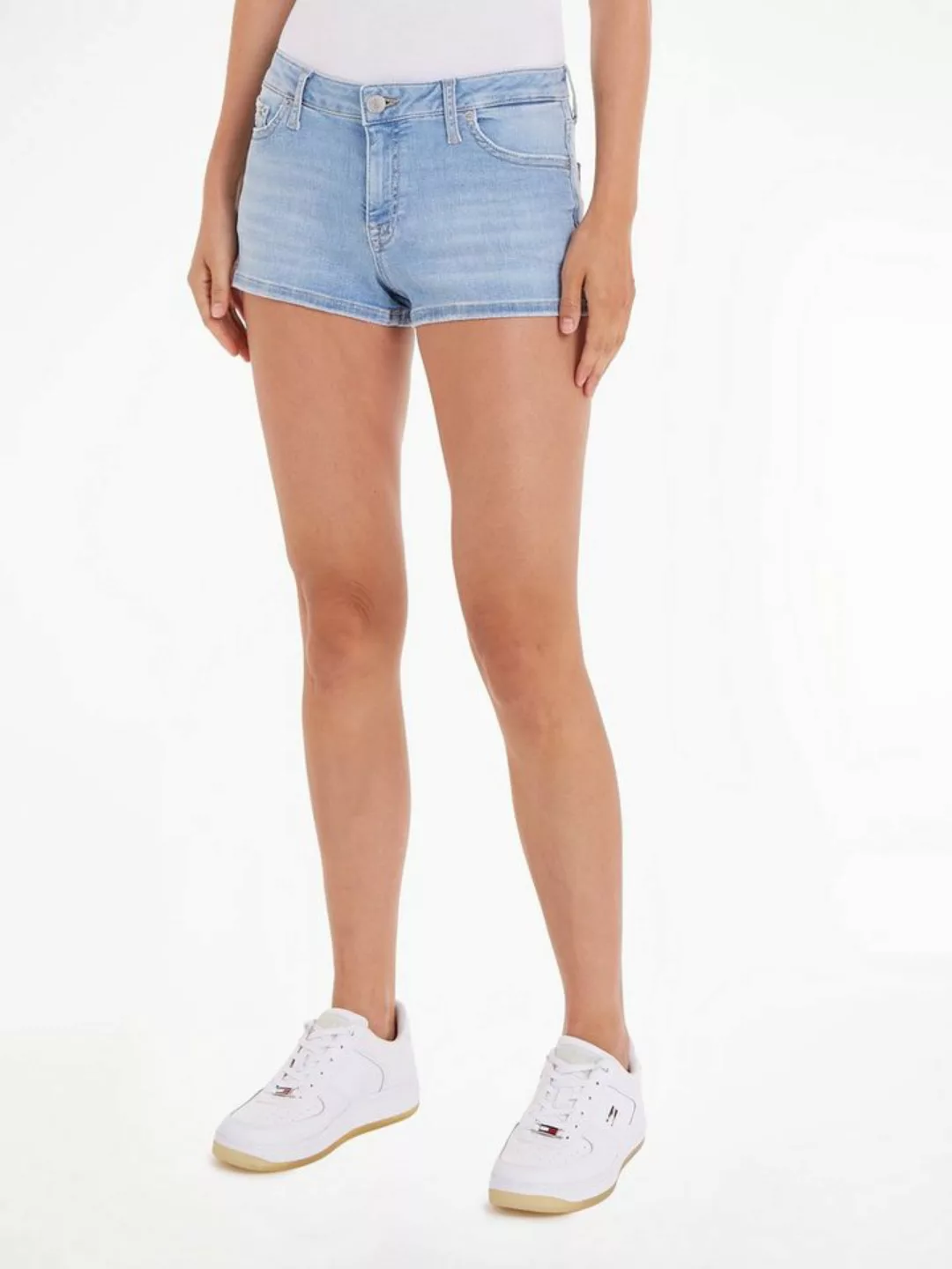 Tommy Jeans Shorts NORA MD SHORT BH0219 mit Tommy Jeans Logo-Badge & Flag günstig online kaufen