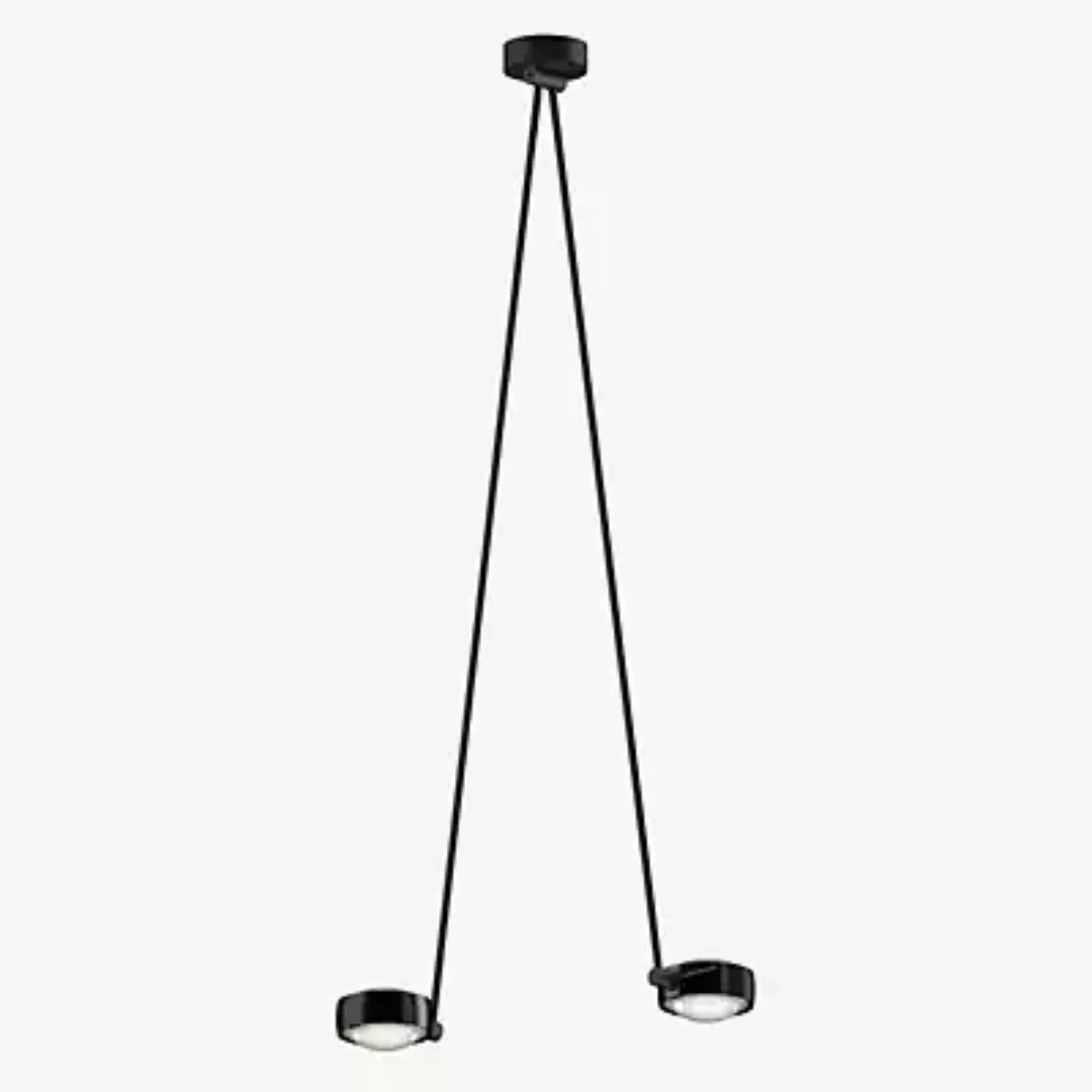 Occhio Sento Soffitto Due 125 Up E Deckenleuchte LED 2-flammig, Kopf black günstig online kaufen