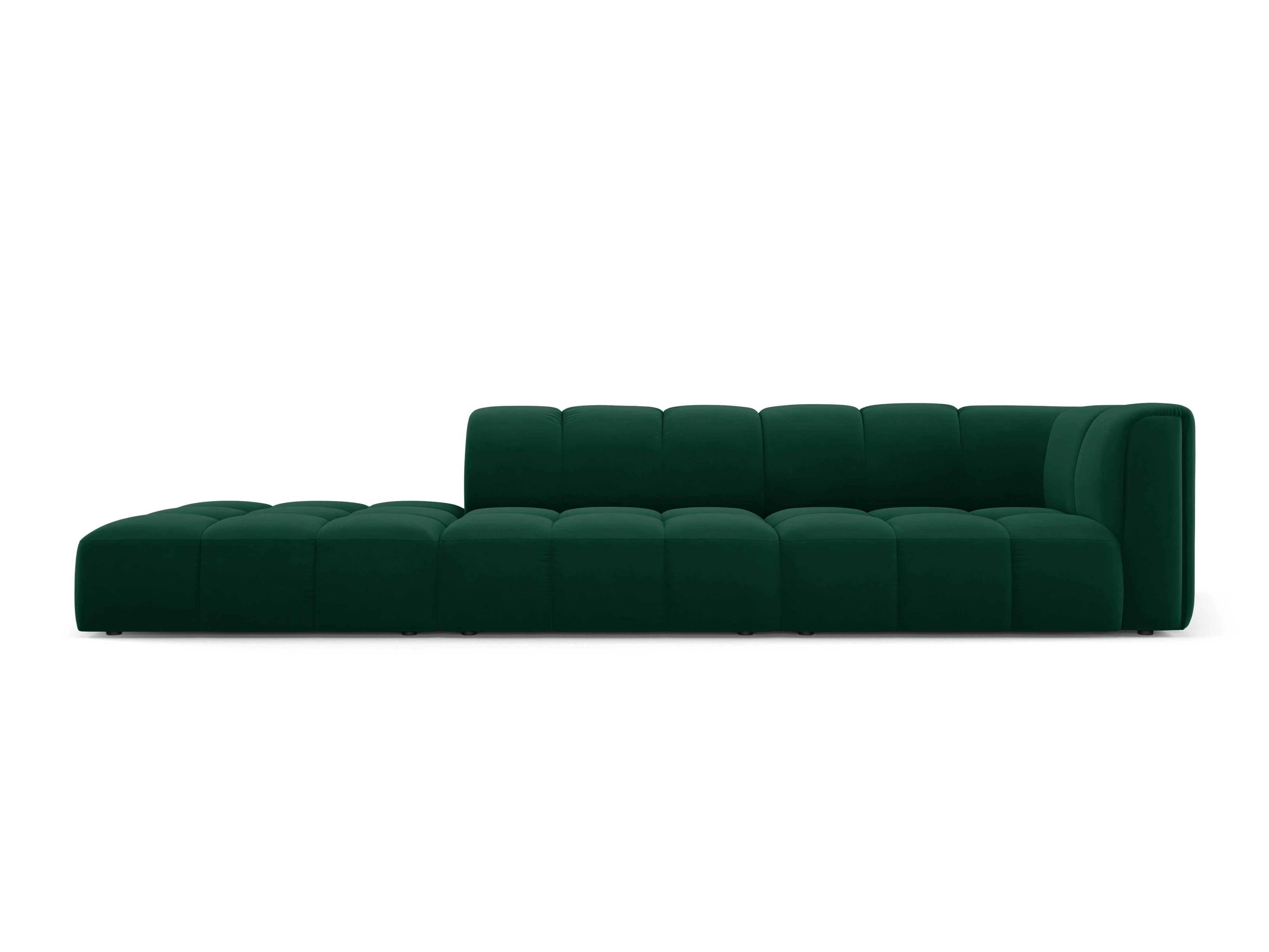 Milo Casa | Ecksofa Francesca Samt links 4-Sitzer günstig online kaufen
