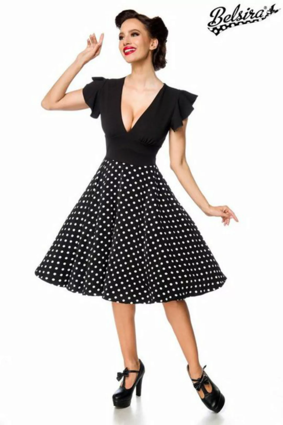 BELSIRA Trachtenkleid Belsira - elegantes Retrokleid - (2XL,3XL,4XL,L,M,S) günstig online kaufen