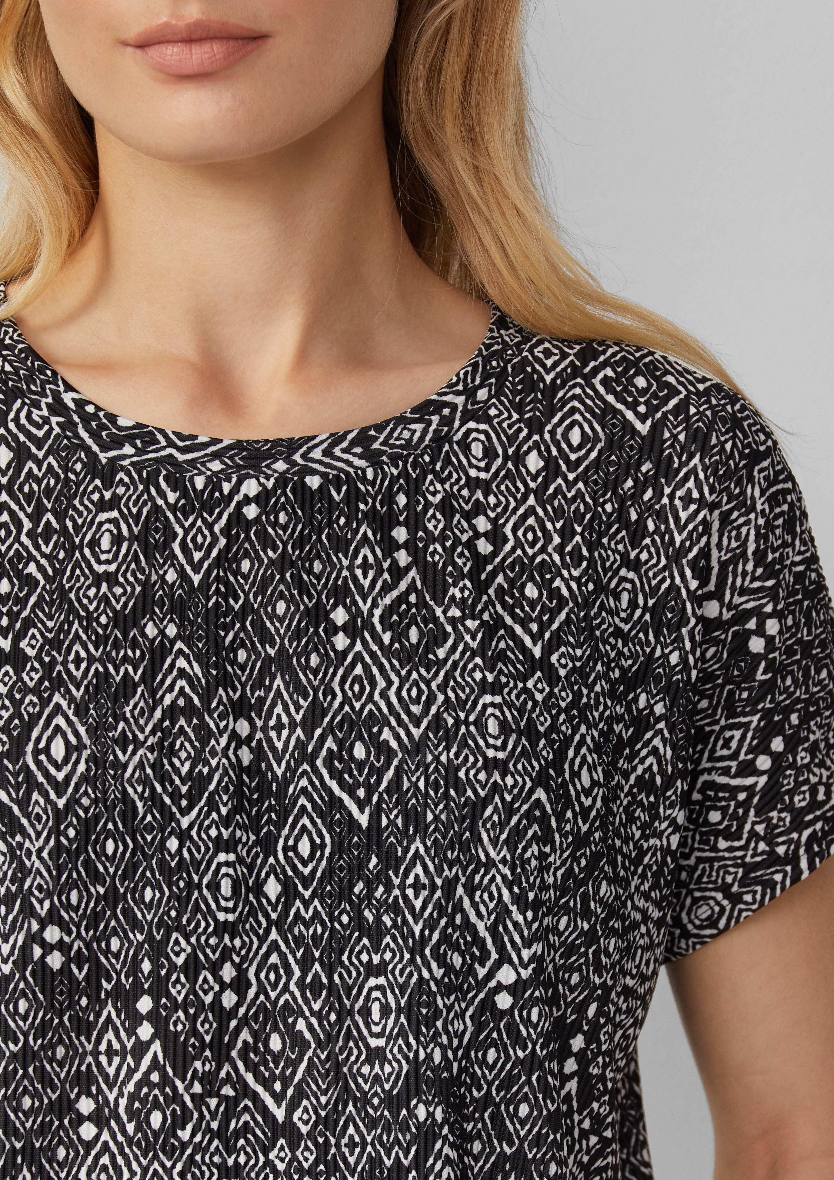 s.Oliver Shirttop Plissiertes T-Shirt im Relaxed günstig online kaufen