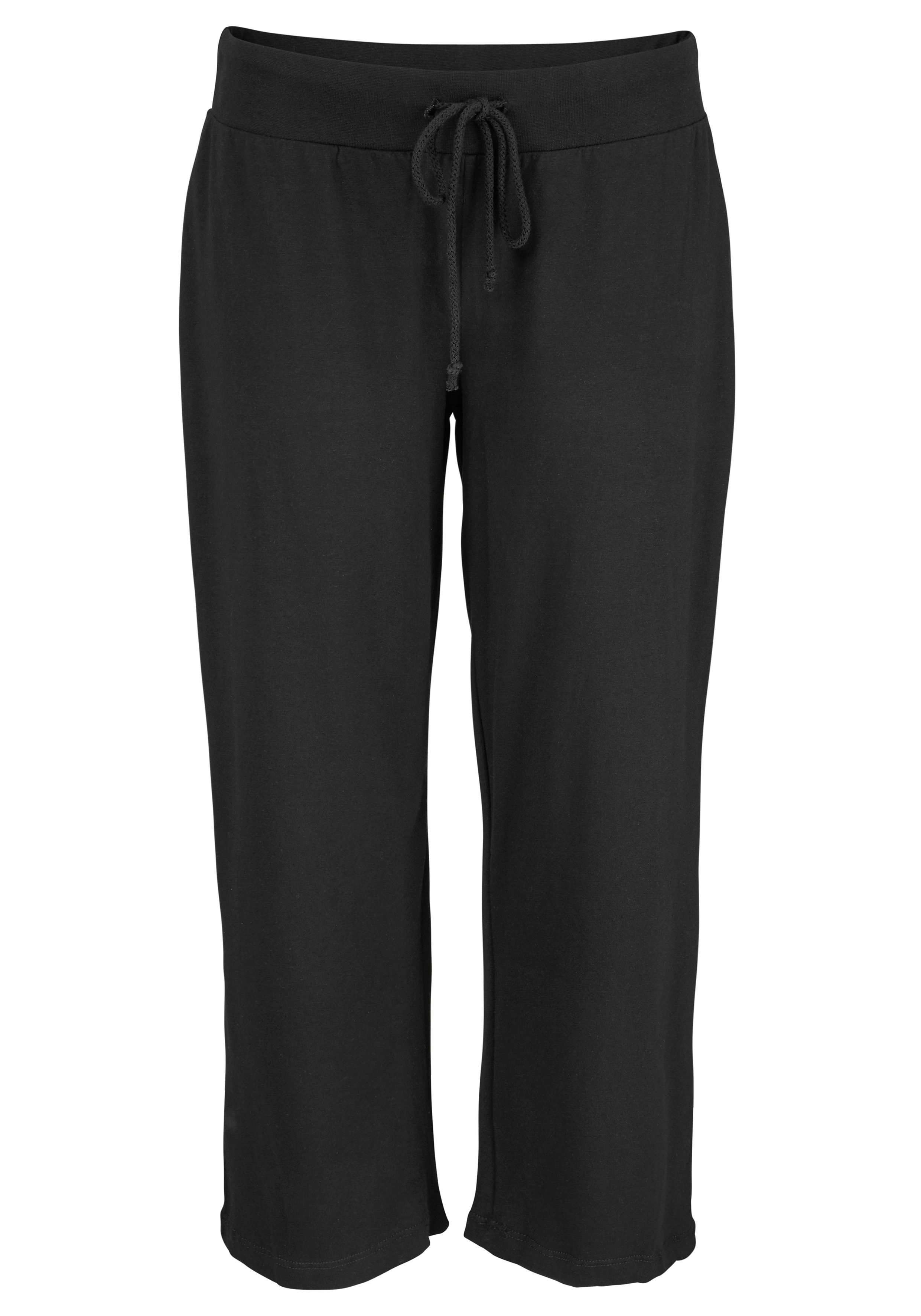Beachtime 7/8-Strandhose aus weichem Jersey, Wide-Leg, günstig online kaufen