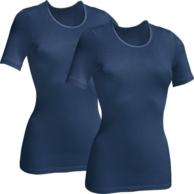 Erwin Müller T-Shirt Damen-Unterhemd, 1/2-Arm 2er-Pack (2-tlg) Modal Uni günstig online kaufen