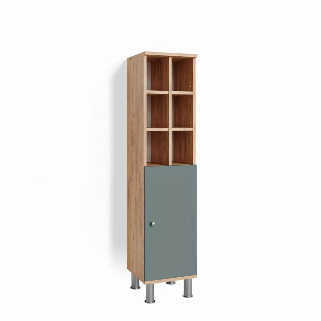 Vicco Midischrank Fynn, Grün/Goldkraft Eiche, 30 günstig online kaufen