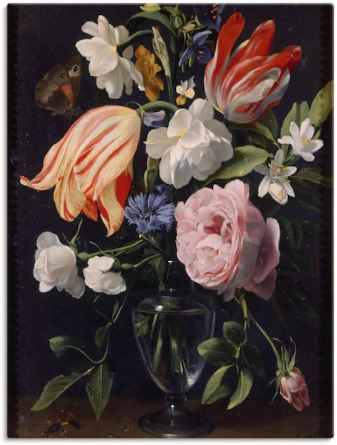 Artland Leinwandbild »Vase mit Blumen. 1637«, Blumen, (1 St.), auf Keilrahm günstig online kaufen