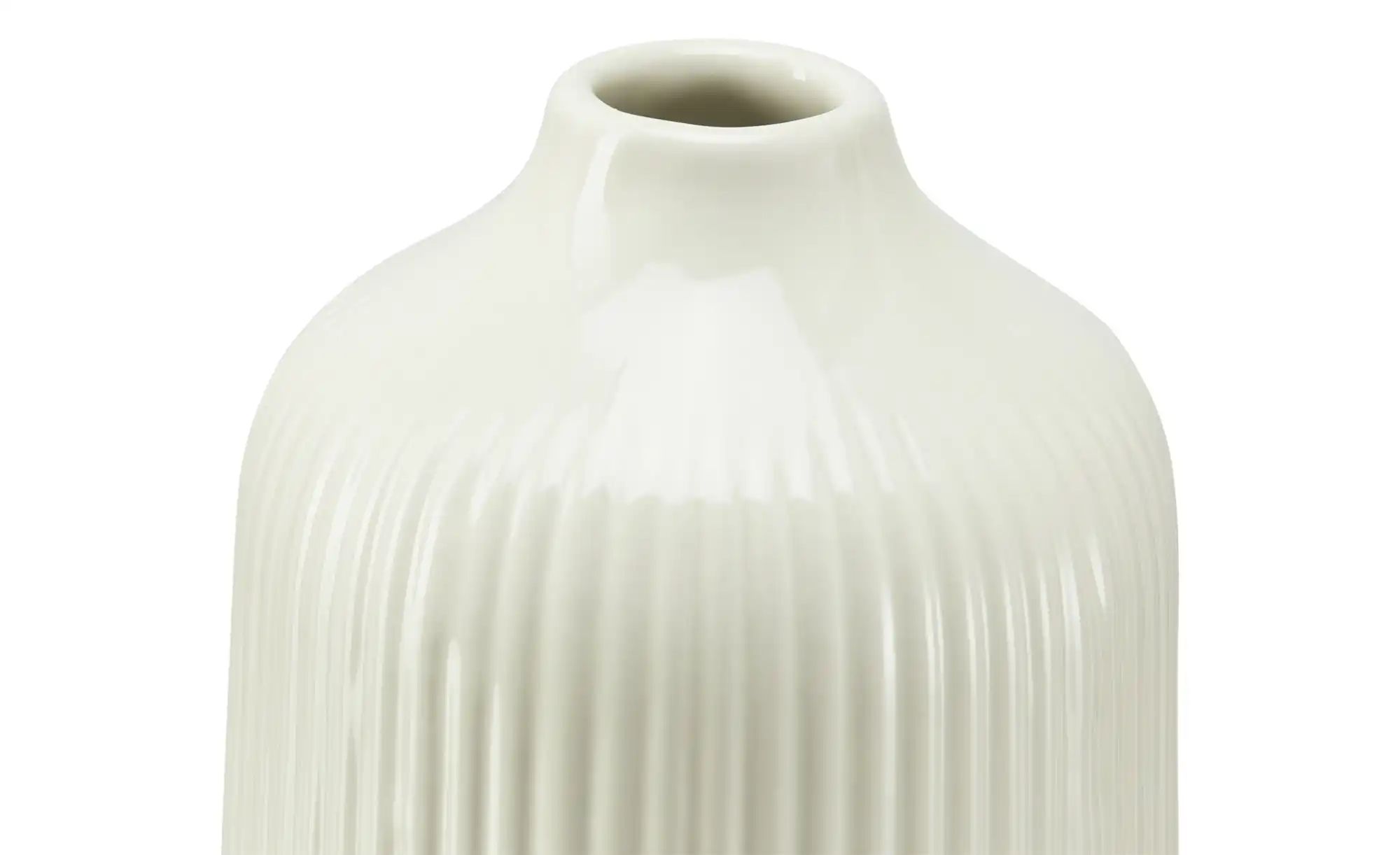 HOME STORY Vase ¦ creme ¦ Dolomite ¦ Maße (cm): H: 20  Ø: 10 Accessoires > günstig online kaufen