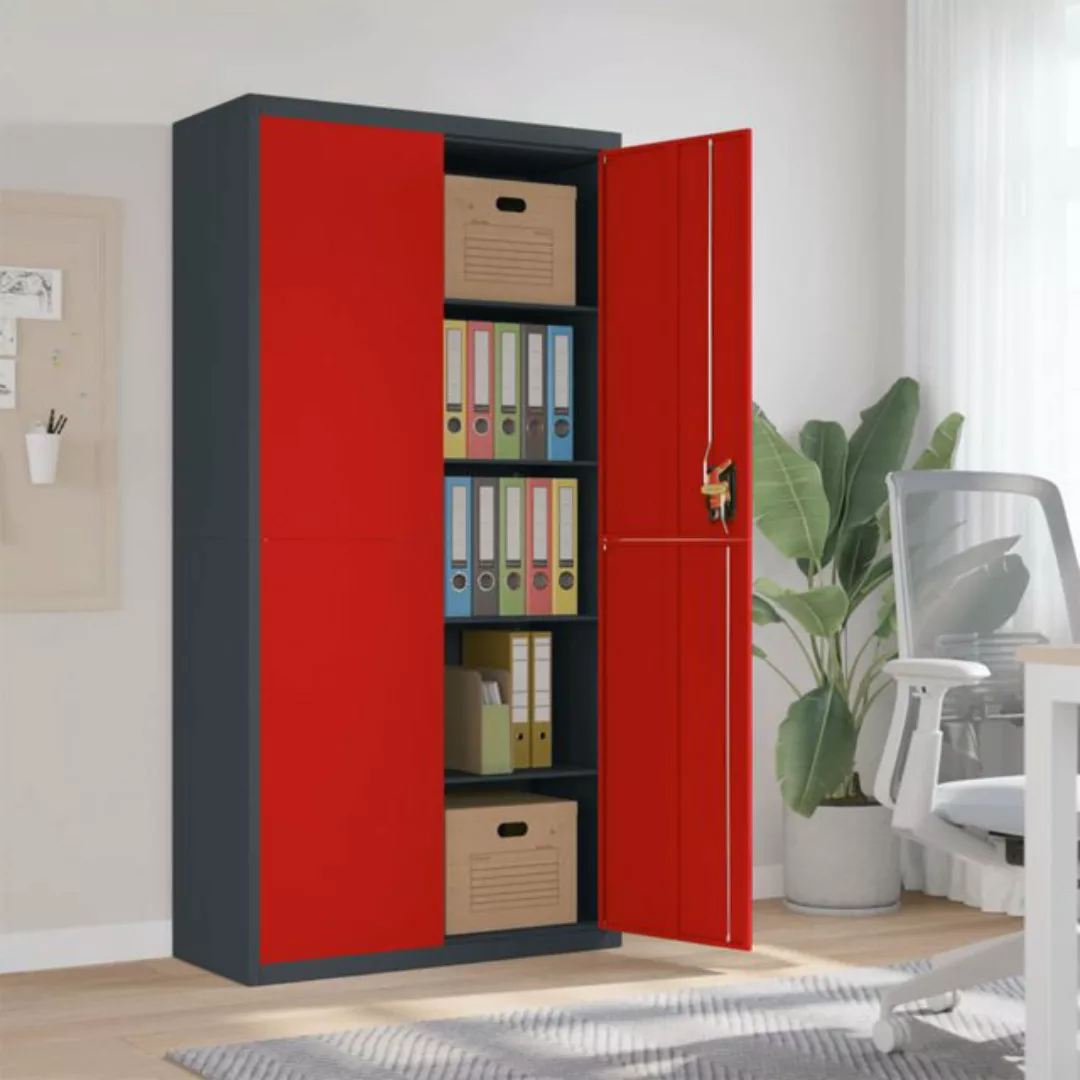 vidaXL Aktenschrank Aktenschrank Büroschrank Home Office Ablage Büro Anthra günstig online kaufen