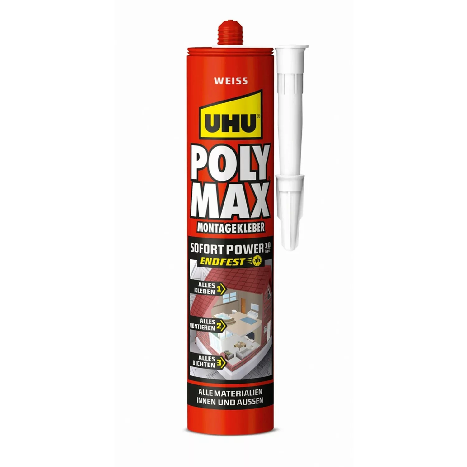 UHU Poly Max Montagekleber Sofort Power Weiß 425 g günstig online kaufen
