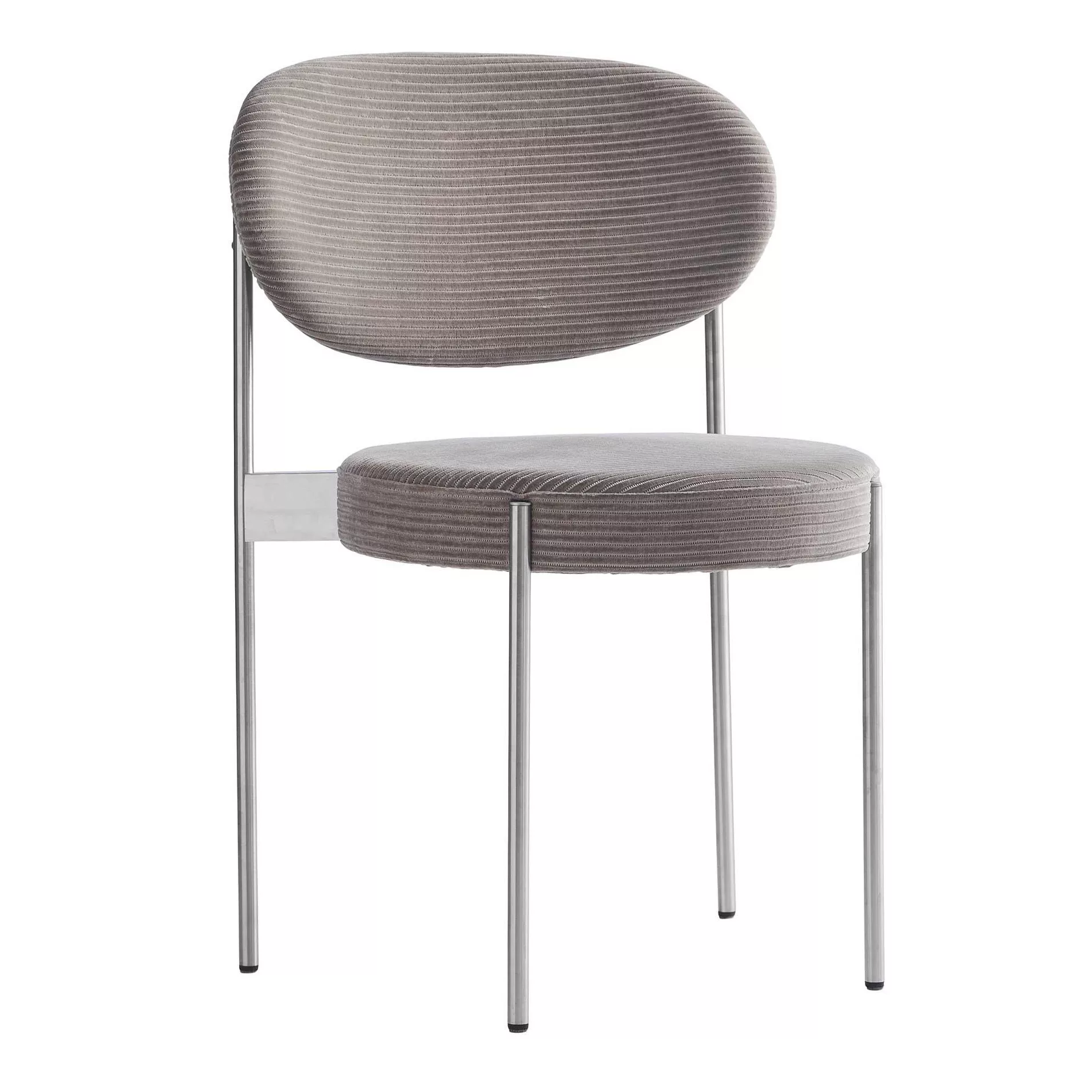 VerPan - Series 430 Stuhl Gestell Stahl - braun/Stoff Kvadrat Phlox 0243/Ge günstig online kaufen