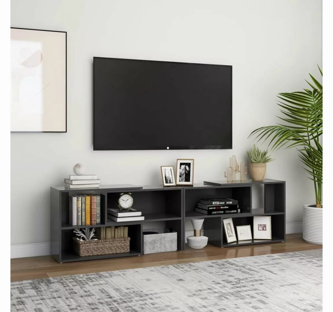 furnicato TV-Schrank Grau 149x30x52 cm Holzwerkstoff günstig online kaufen