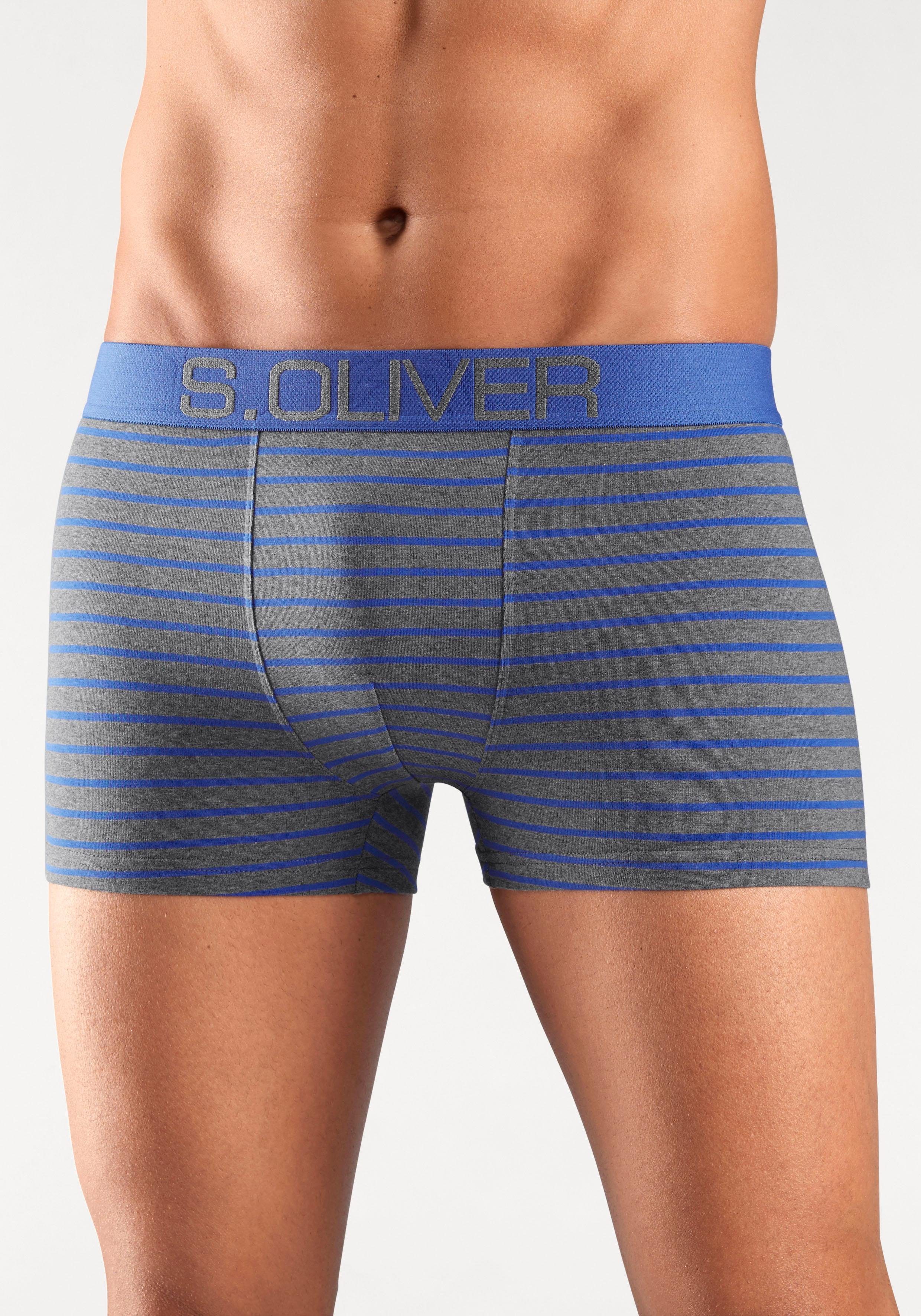 s.Oliver Boxer "Boxershorts für Herren", (Packung, 4 St.), mit kontrastfarb günstig online kaufen