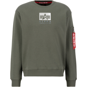 Alpha Industries  Sweatshirt Satin Logo Sweatshirt - dark olive günstig online kaufen