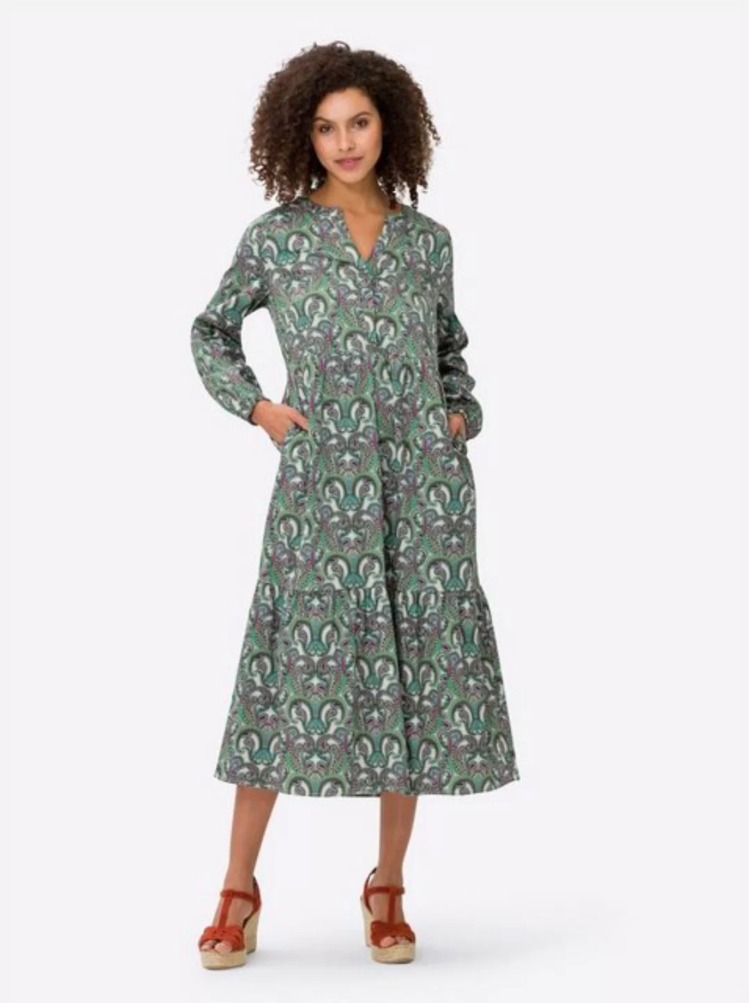 heine Hemdblusenkleid "Druck-Kleid" günstig online kaufen