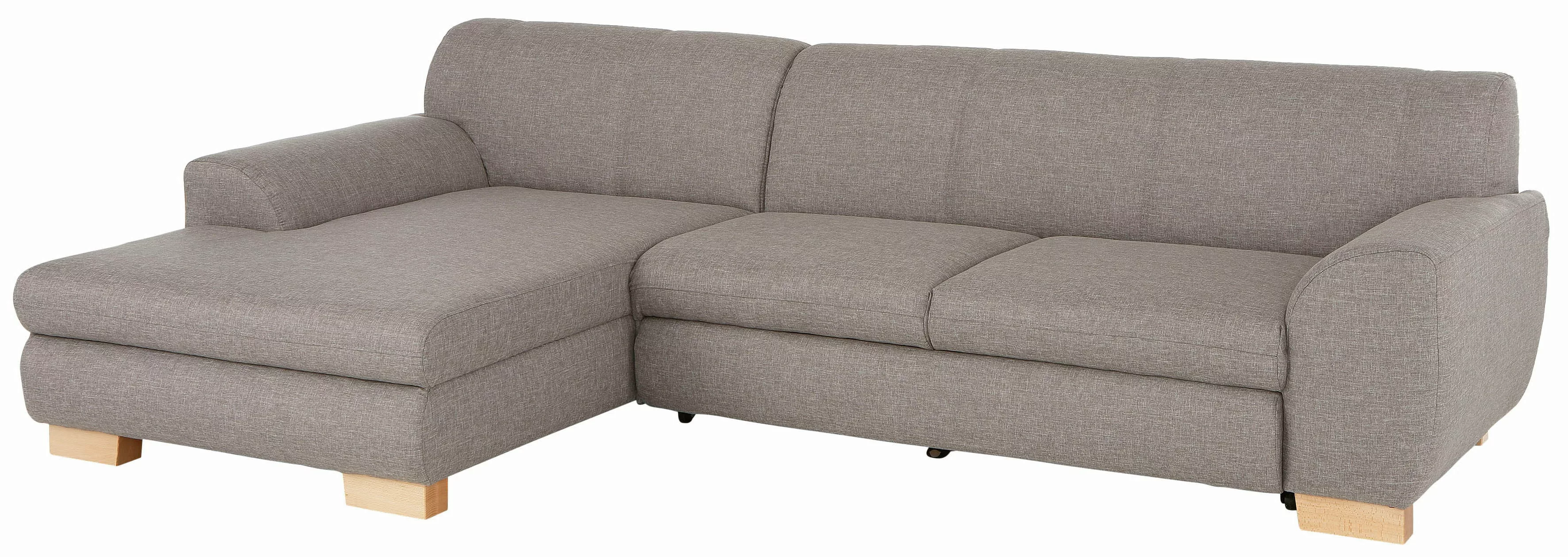 Home affaire Ecksofa Nika L-Form, Polsterecke, Struktur fein oder Melrose/S günstig online kaufen