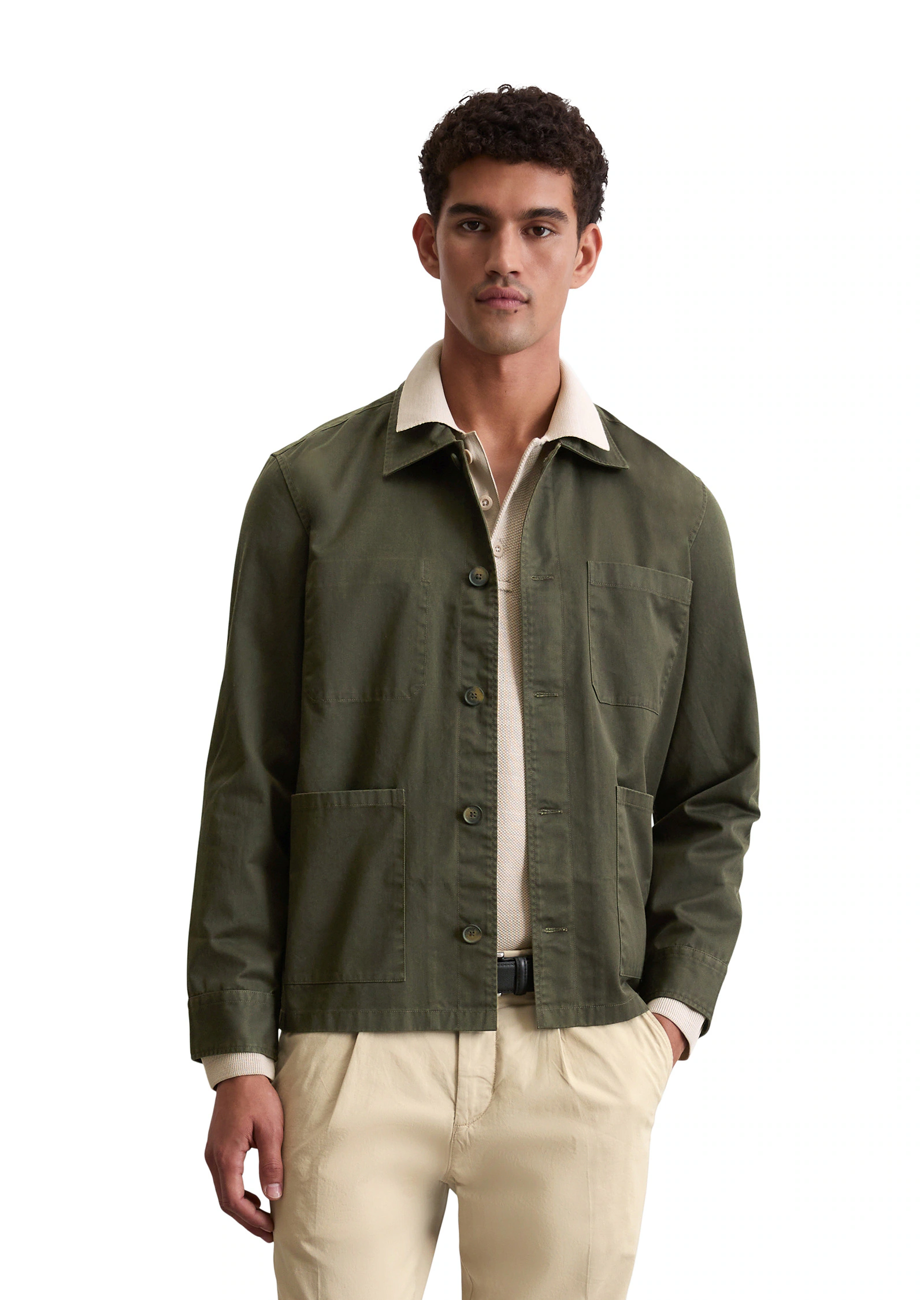 Marc OPolo Kurzjacke "aus hochwertigem Coated-Twill", ohne Kapuze günstig online kaufen