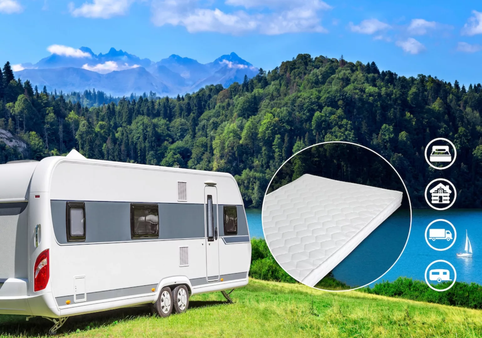 DI QUATTRO Komfortschaummatratze »Matratze Caravan«, 10 cm hoch, Raumgewich günstig online kaufen