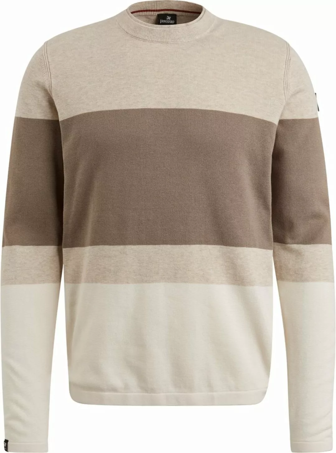 Vanguard Pullover Streifen Beige - Größe XL günstig online kaufen