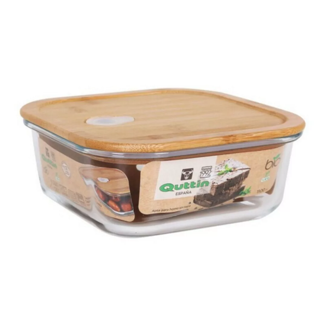 Viereckige Lunchbox Mit Deckel Quttin Kristall Bambus günstig online kaufen