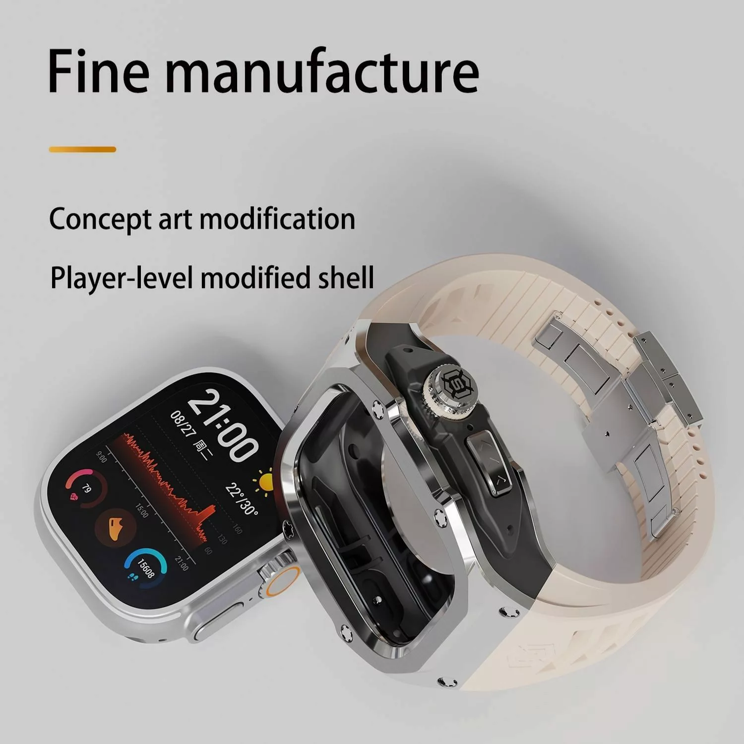 Wigento Smartwatch-Armband Für Apple Watch Ultra günstig online kaufen