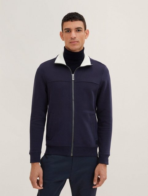 TOM TAILOR Sweatshirt Sweatjacke mit Ziernaht günstig online kaufen