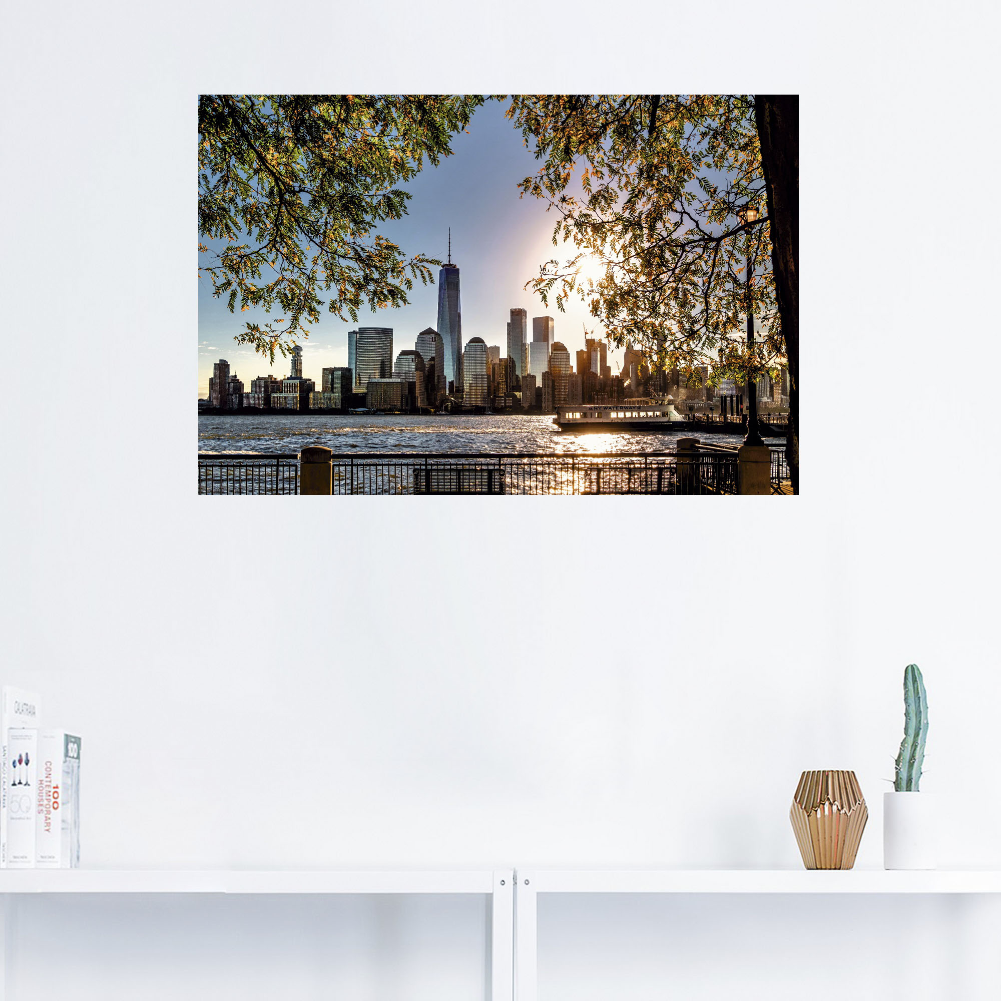 Artland Wandbild "Sonnenaufgang über New York", Amerika, (1 St.), als Alubi günstig online kaufen