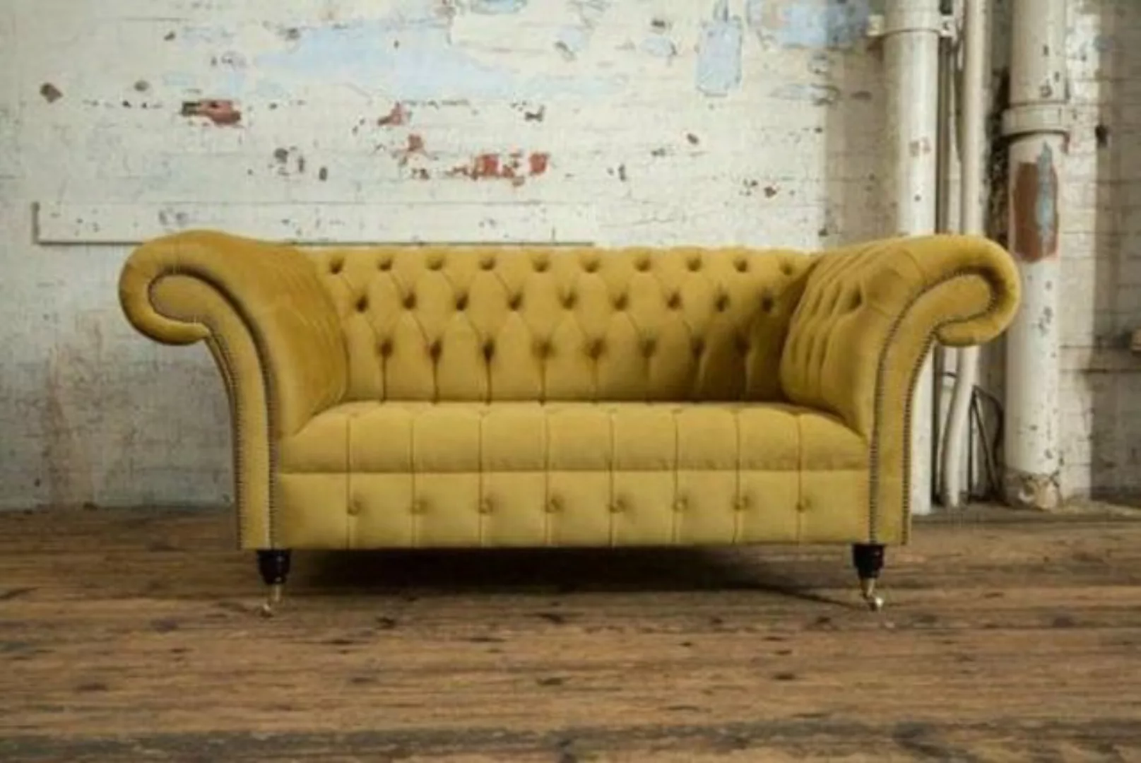 JVmoebel Sofa Chesterfield Big Textil Design Wohnzimmer Couch Sofa 2 Sitz günstig online kaufen