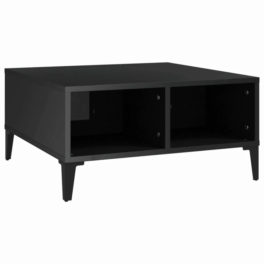 Couchtisch Hochglanz-schwarz 60x60x30 Cm Spanplatte günstig online kaufen