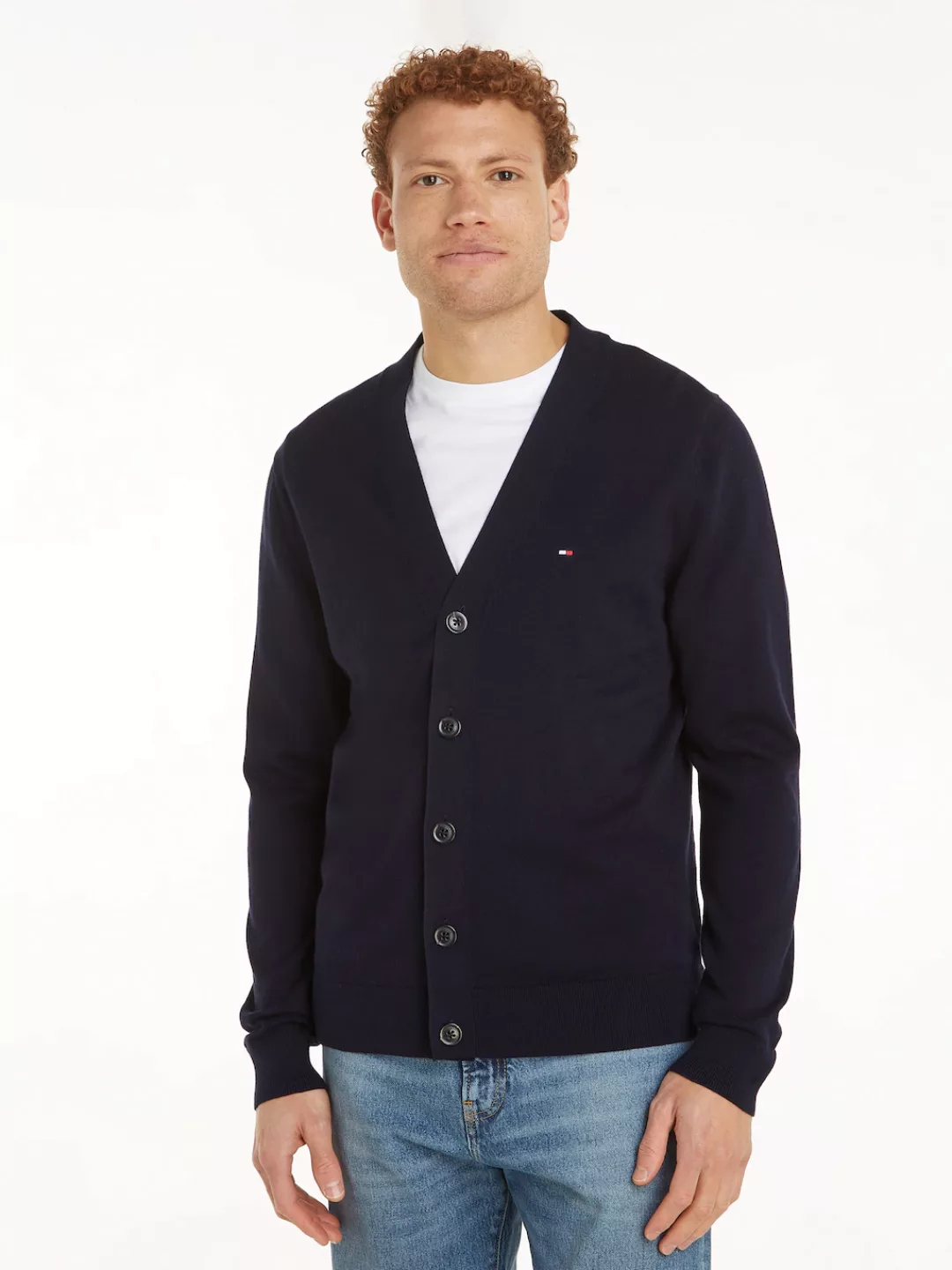 Tommy Hilfiger Strickjacke "ESSENTIAL COTTON CARDIGAN" günstig online kaufen