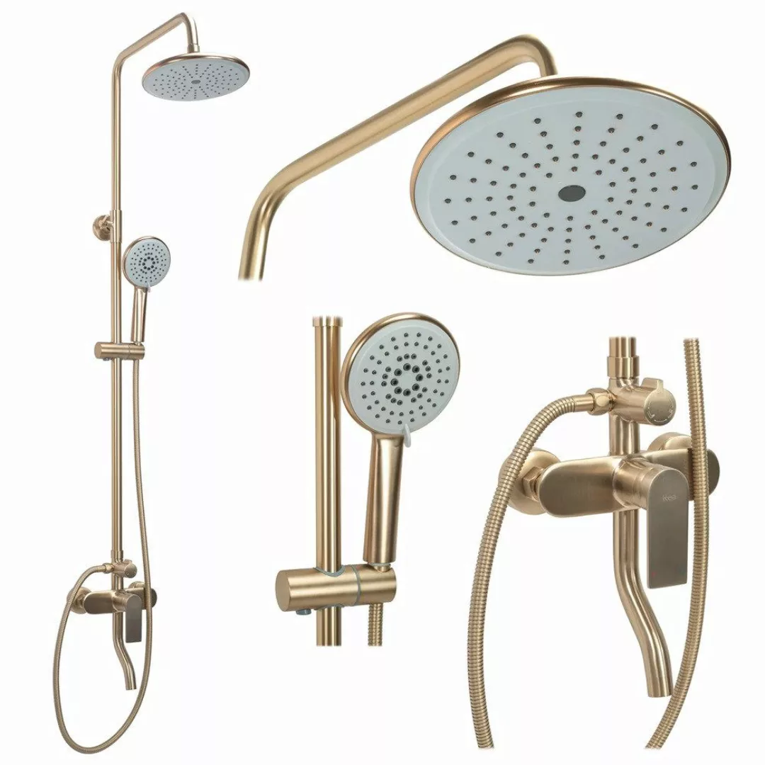 wohnwerk.idee Duscharmatur Duschsystem Duschgarnitur Dusche Regendusche günstig online kaufen