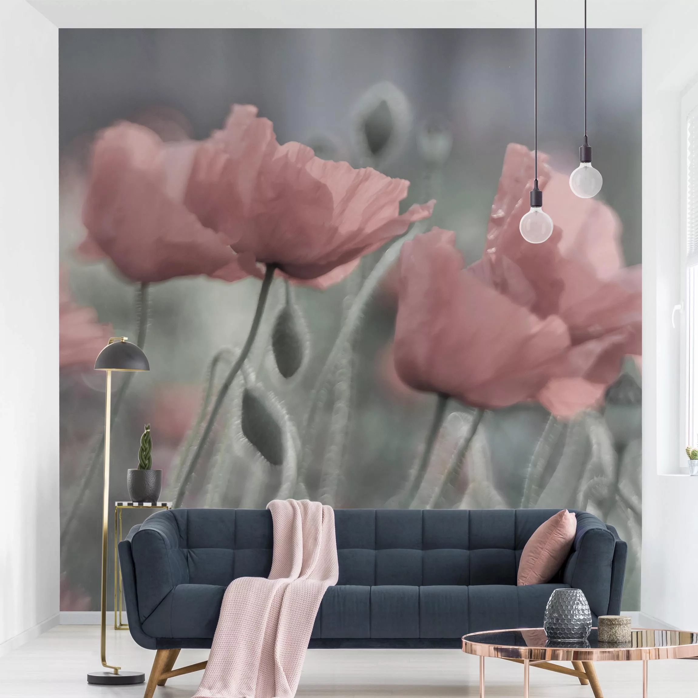Fototapete Malerische Mohnblumen günstig online kaufen