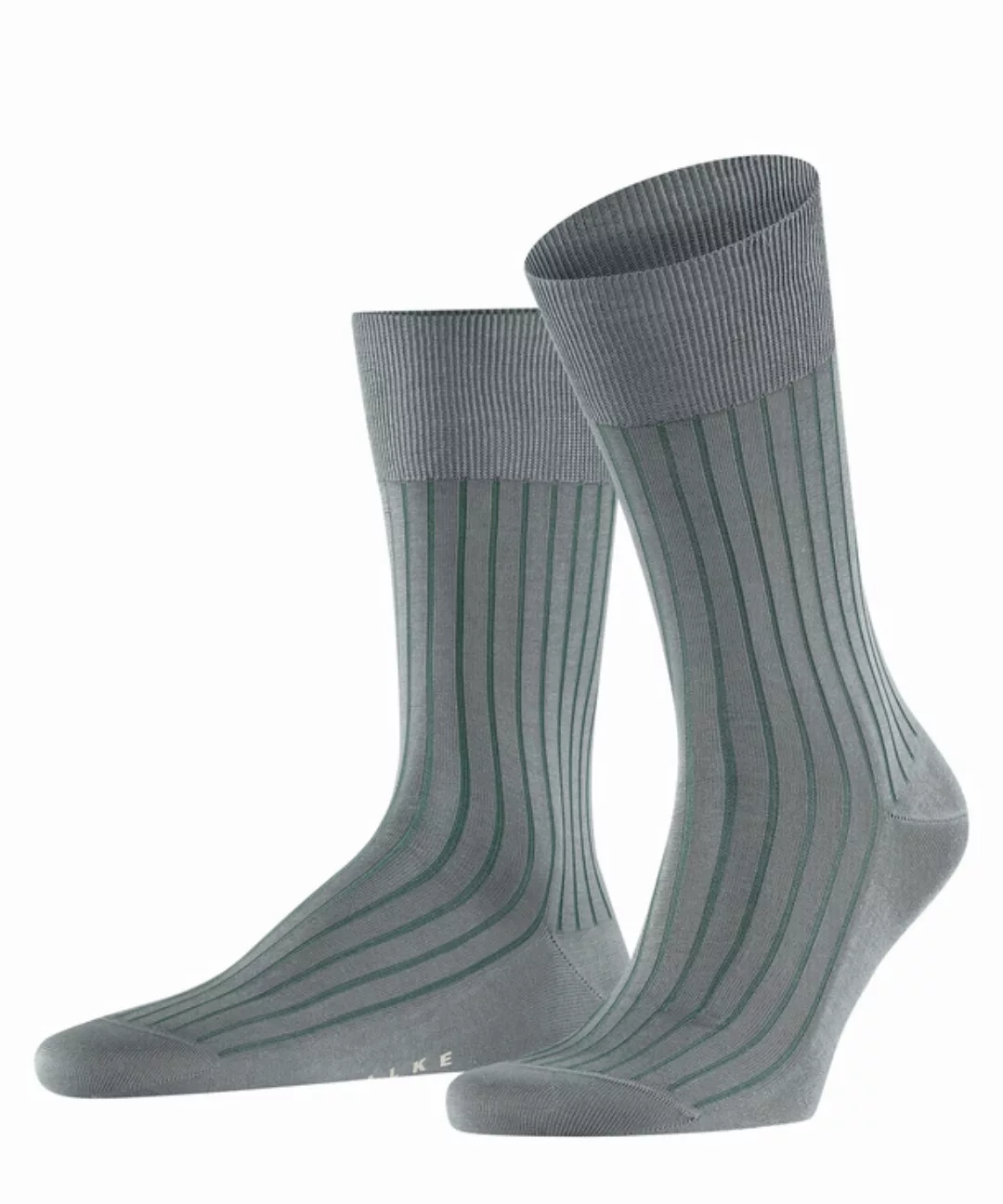 FALKE Shadow Herren Socken, 41-42, Grau, Rippe, Baumwolle, 14648-317604 günstig online kaufen