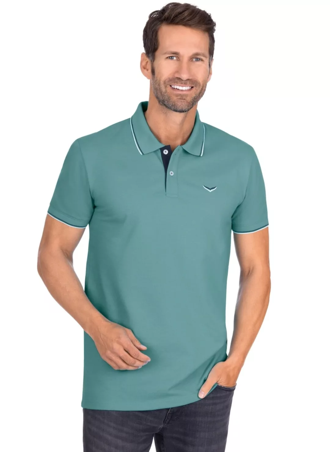 Trigema Poloshirt "TRIGEMA Slim Fit Polohemd" günstig online kaufen