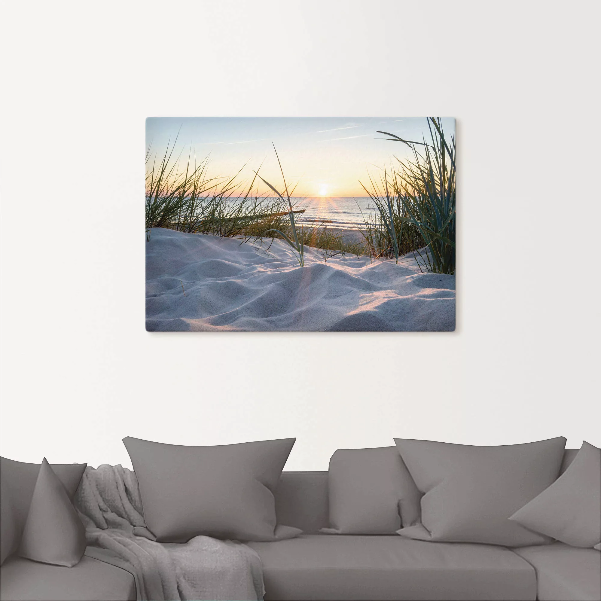 Artland Wandbild "Ostseestrand", Strand, (1 St.), als Alubild, Outdoorbild, günstig online kaufen