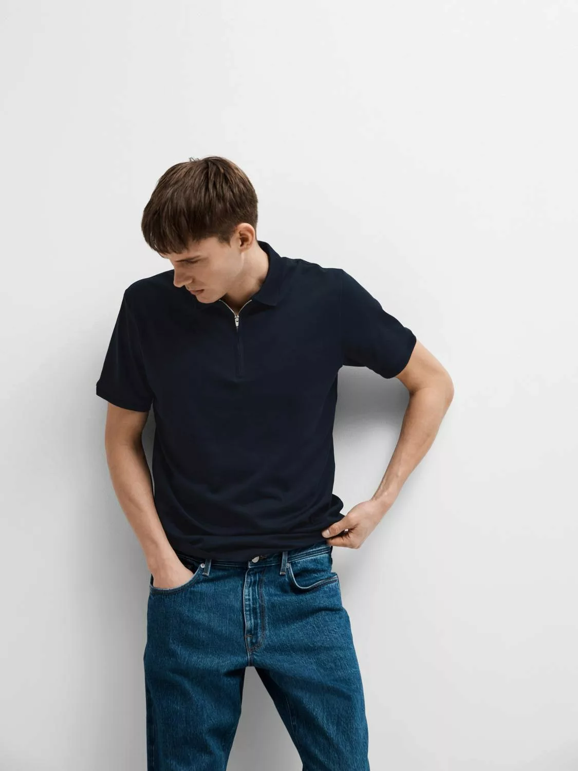 SELECTED HOMME Poloshirt SLHFAVE ZIP SS POLO NOOS günstig online kaufen