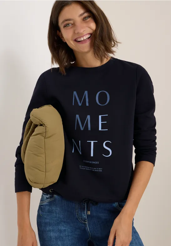 Sweatshirt mit Stickerei günstig online kaufen