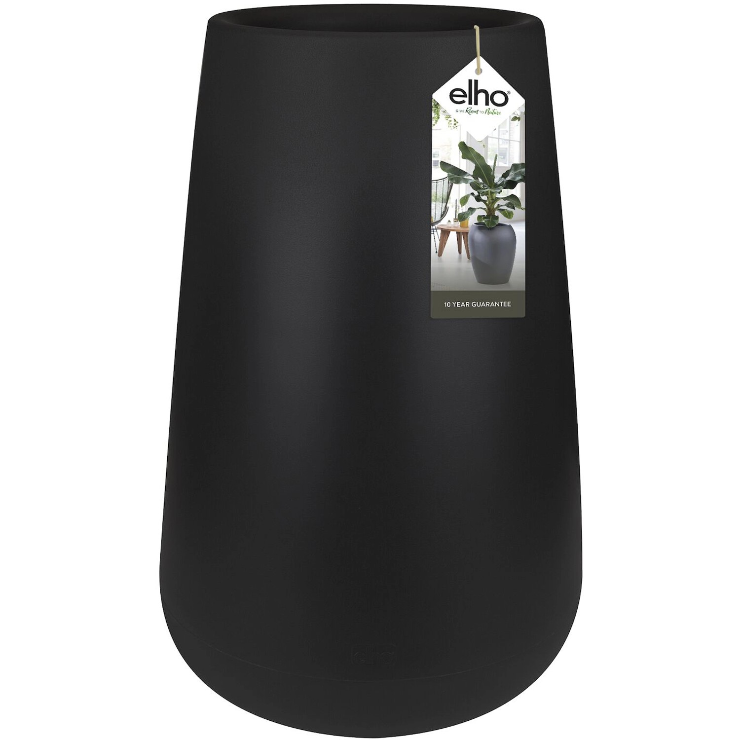 Elho Blumentopf Pure Cone hoch Ø 43 cm Schwarz günstig online kaufen