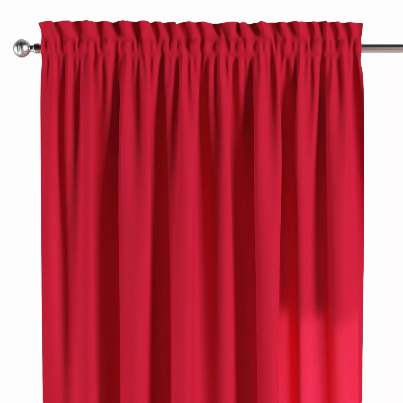 Vorhang mit Tunnel und Köpfchen, rot, Quadro (136-19) günstig online kaufen