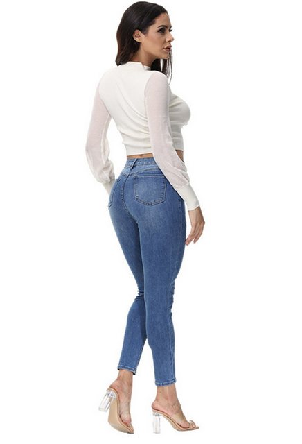 CHENIN Skinny-fit-Jeans Damenjeans, slim-fit-hosen, röhrenjeans Skinny-jean günstig online kaufen