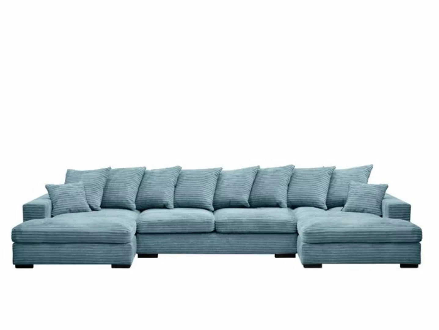 Kaiser Möbel Ecksofa Ecksofa, Sofa U-form, Couch U-form Gabon stoff Zoom, m günstig online kaufen