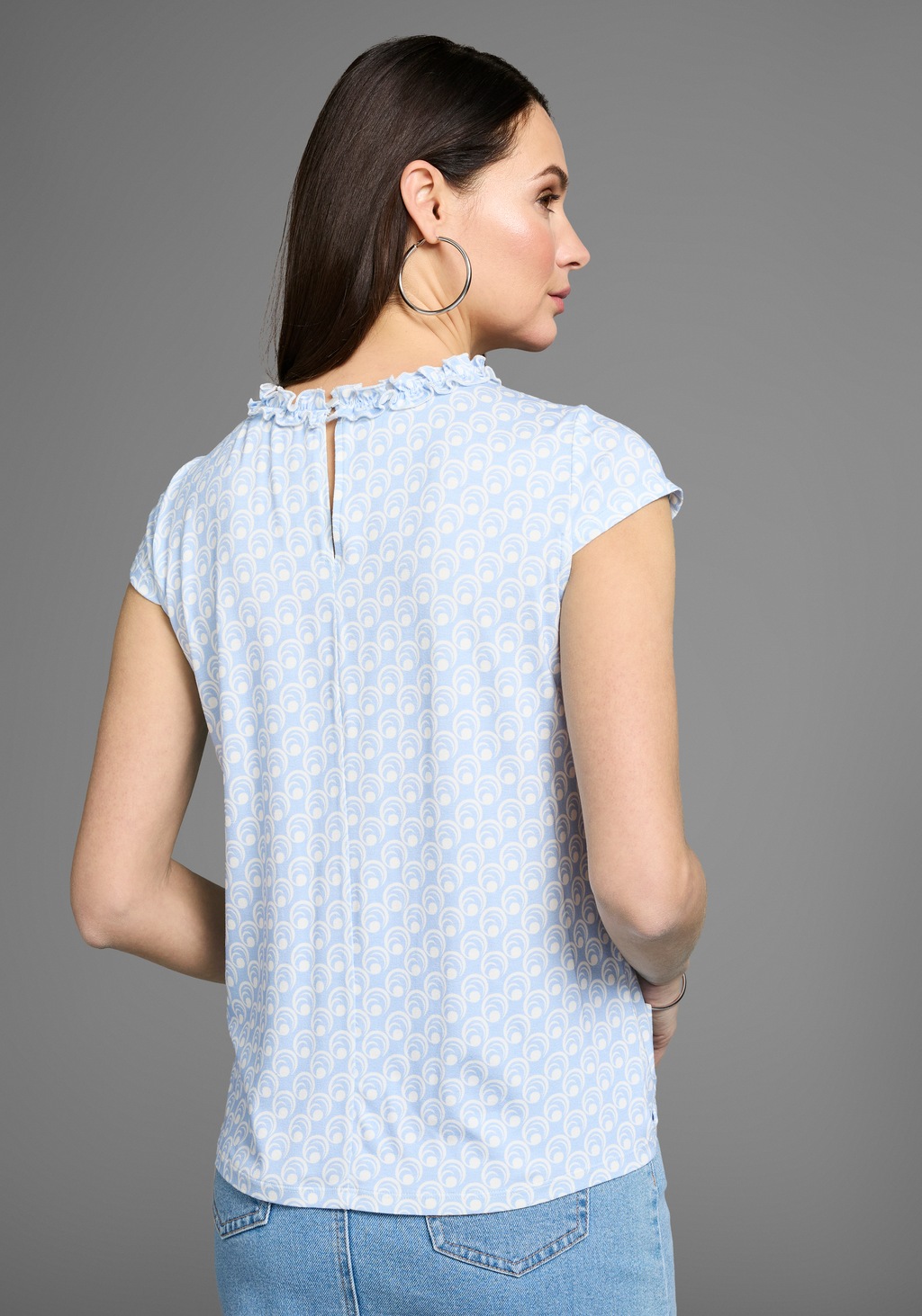 HECHTER PARIS Print-Shirt, mit femininem Ausschnittdetail günstig online kaufen