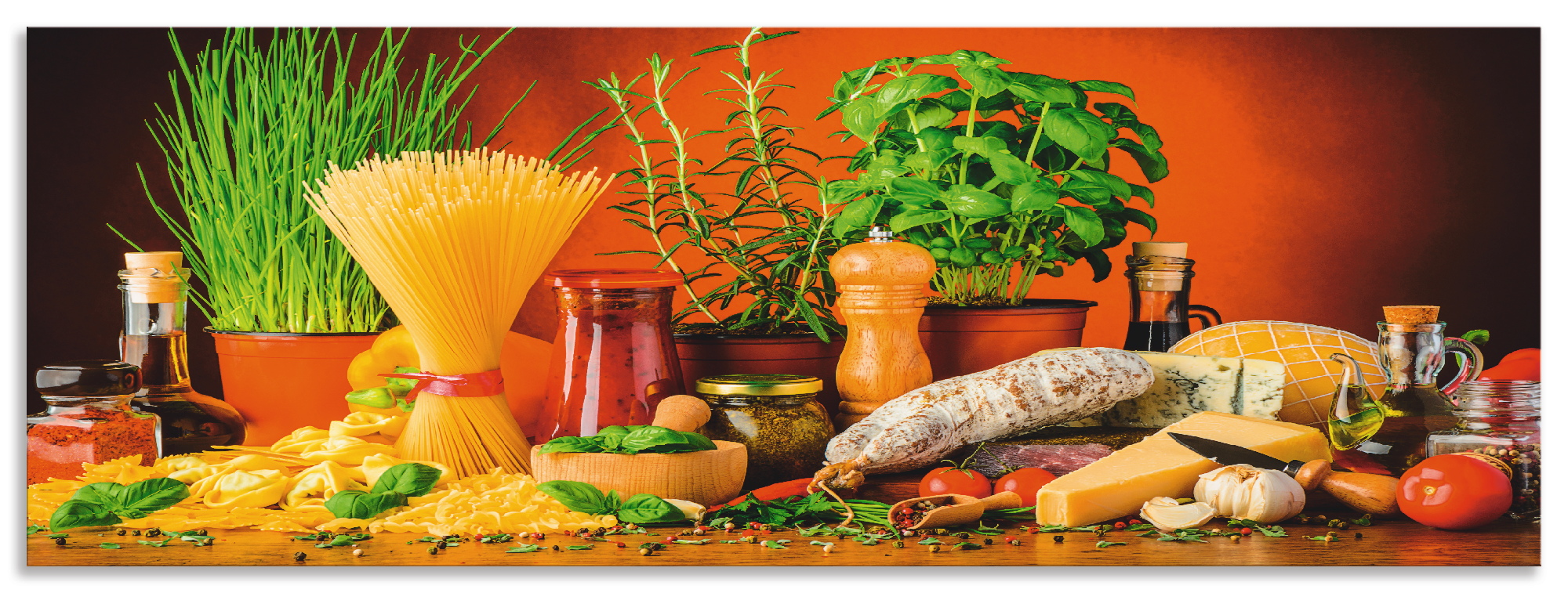 Artland Küchenrückwand "Mediterranes und italienisches Essen", (1 tlg.), Al günstig online kaufen