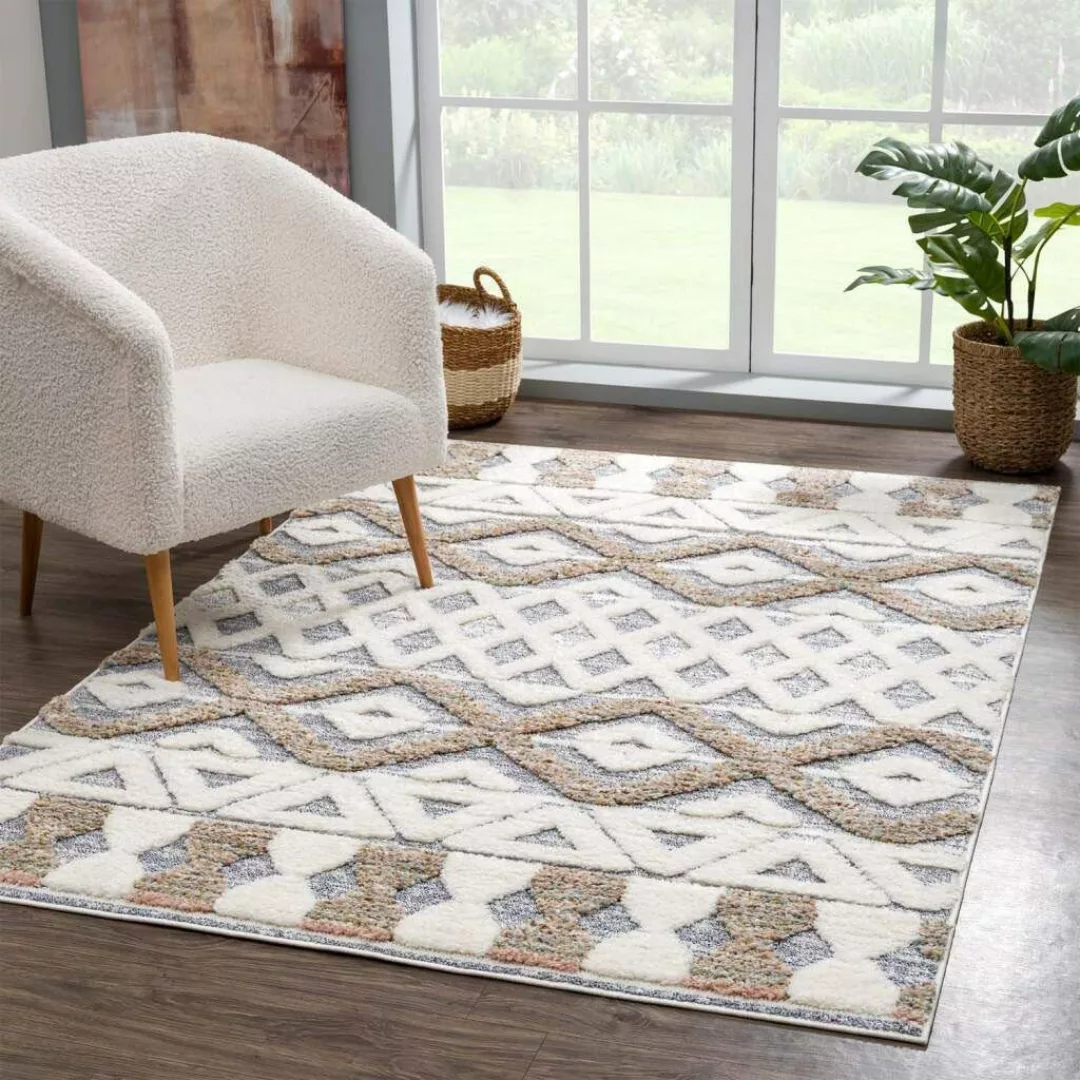 Carpet City Hochflor-Teppich »Focus 3050«, rechteckig, 20 mm Höhe, Läufer, günstig online kaufen