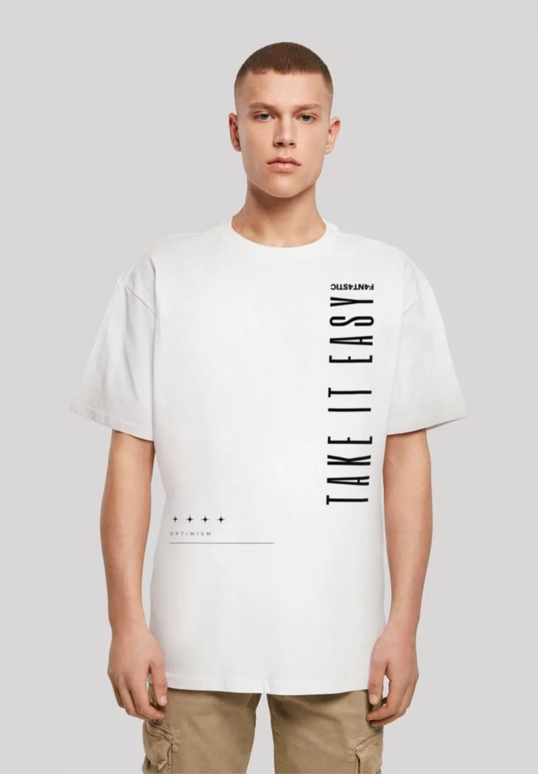 F4NT4STIC T-Shirt Take It Easy OVERSIZE TEE Print günstig online kaufen