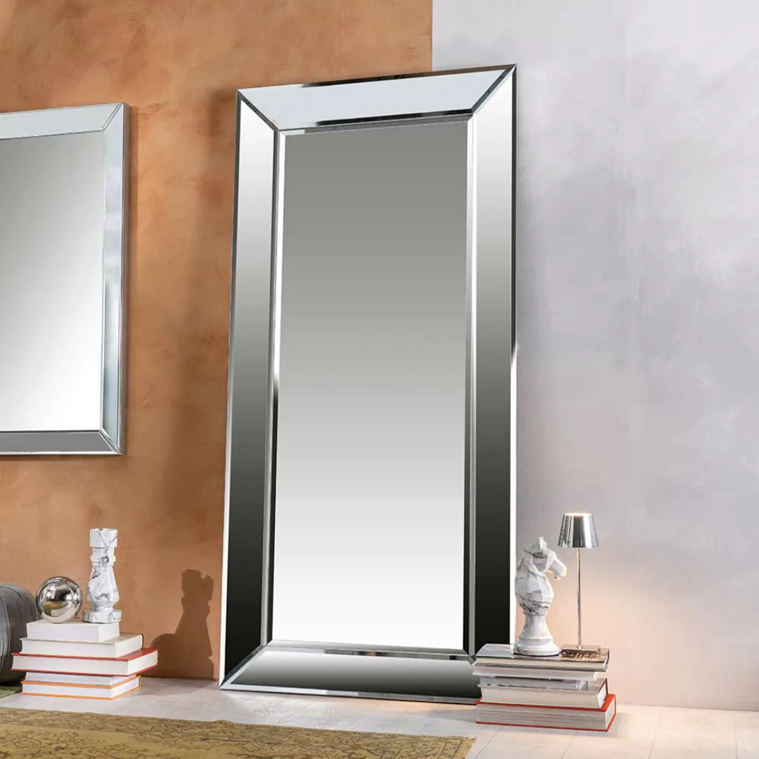 Großer Spiegel rechteckig mit Glasrahmen 90x195x6 cm günstig online kaufen