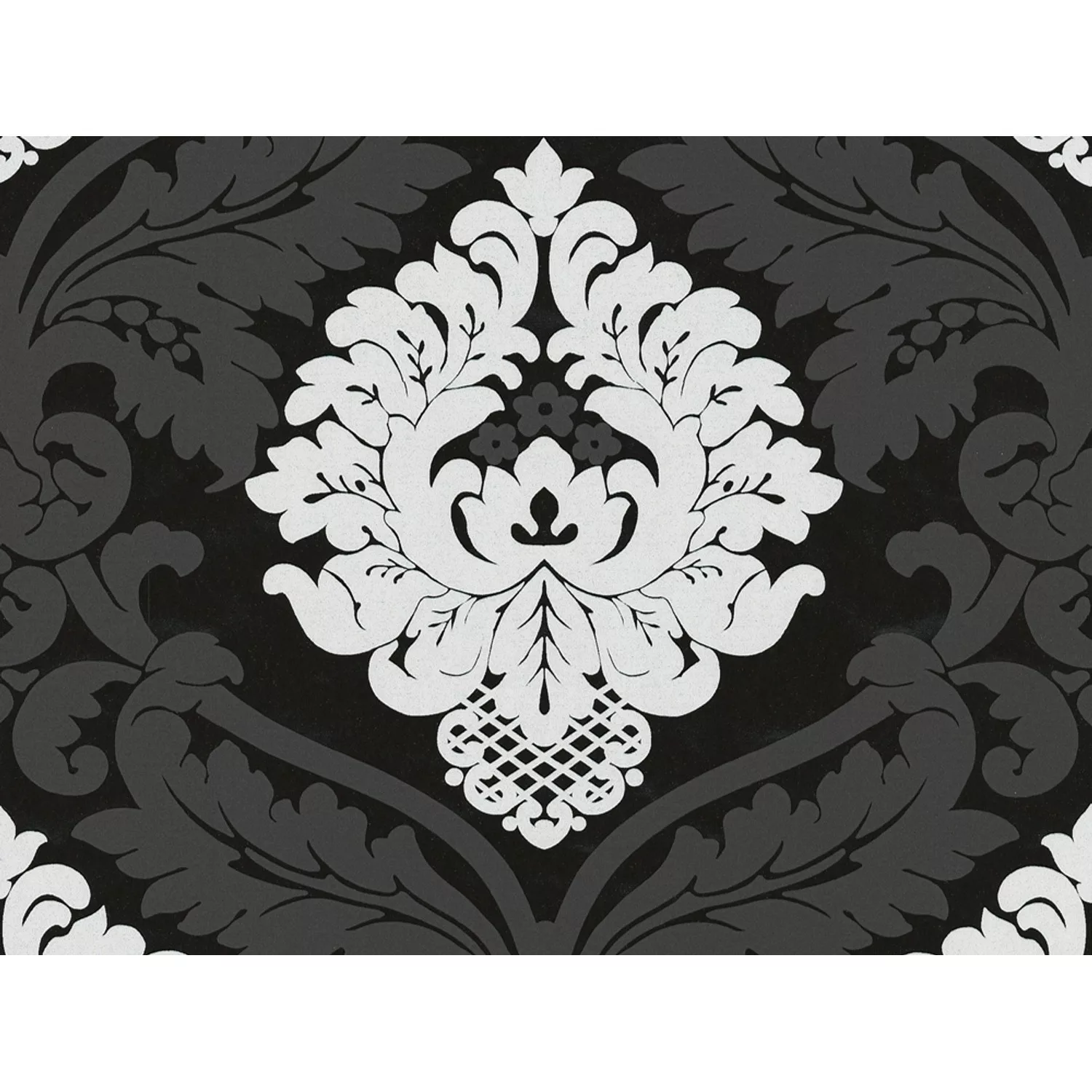 Bricoflor Vinyltapete Selbstklebend Barock Tapete Schwarz Weiß Ideal für Sc günstig online kaufen