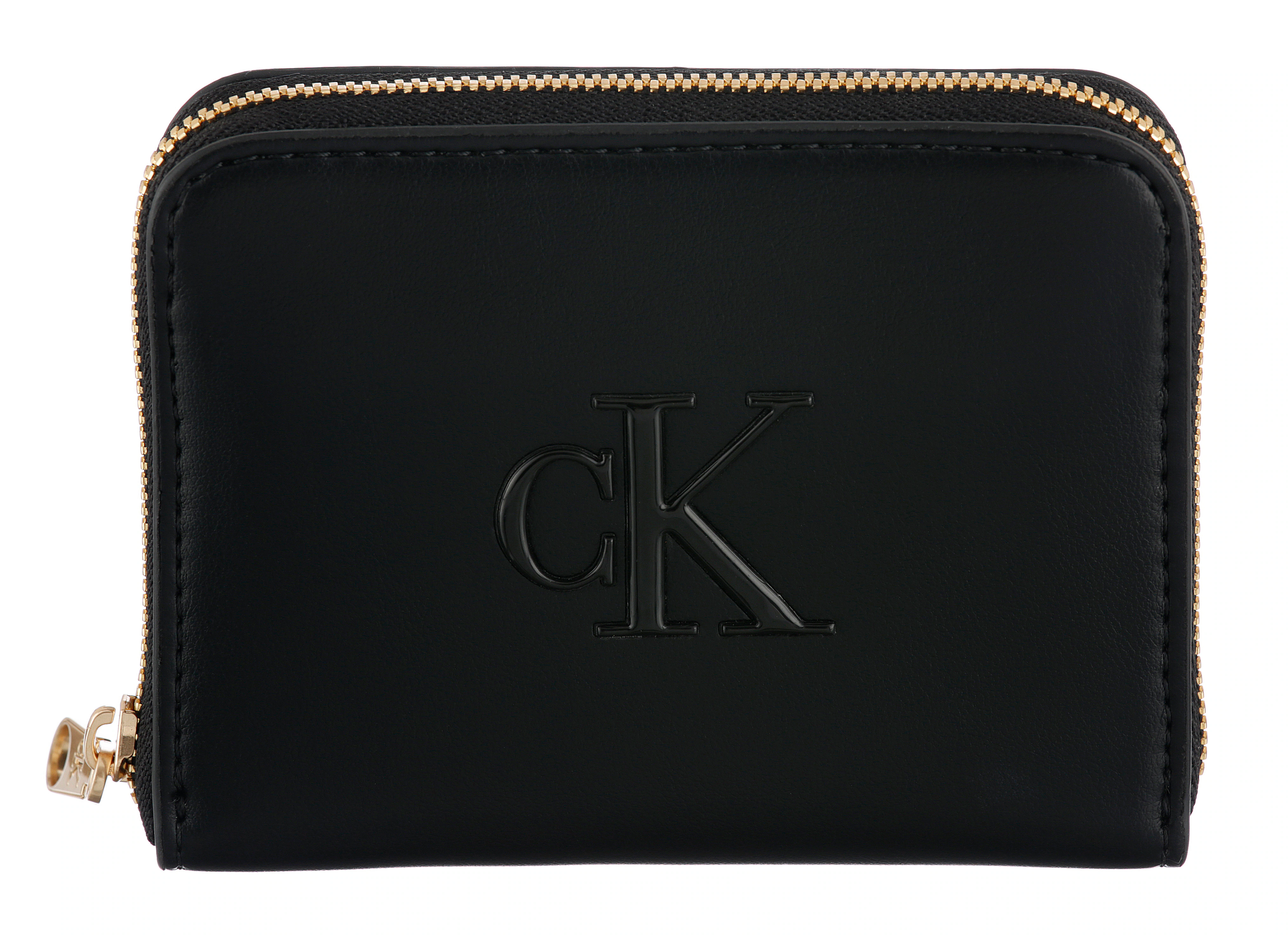 Calvin Klein Geldbörse "RAISED CK MEDIUM ZIP AROUND", Damen Geldbeutel, Por günstig online kaufen