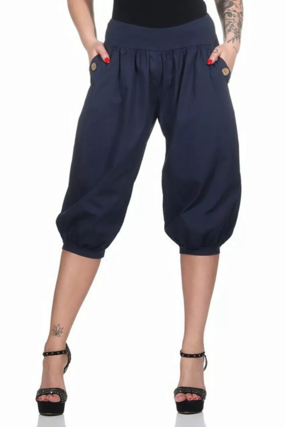 Mississhop Caprihose Damen Capri Hose Haremhose Jogginghose M.371 günstig online kaufen