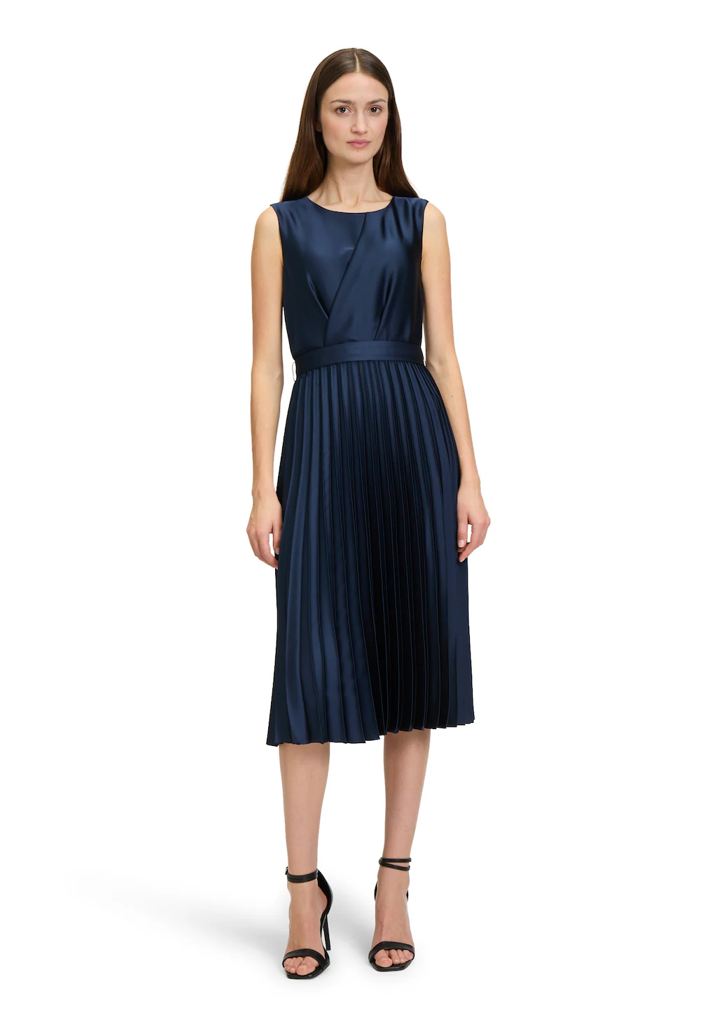 Betty&Co Chiffonkleid "Betty & Co Chiffonkleid mit Plissee", Plissee günstig online kaufen