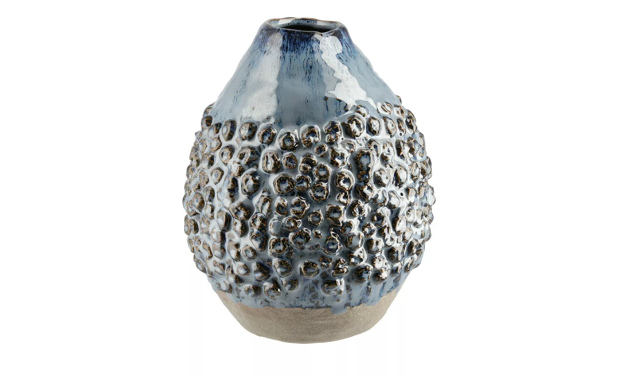 Vase - blau - Steinzeug - 19 cm - Dekoration > Vasen - Möbel Kraft günstig online kaufen